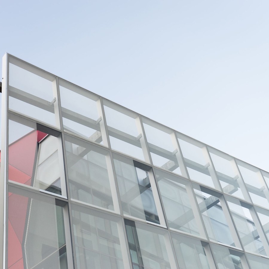 Aluminium and glass building facade